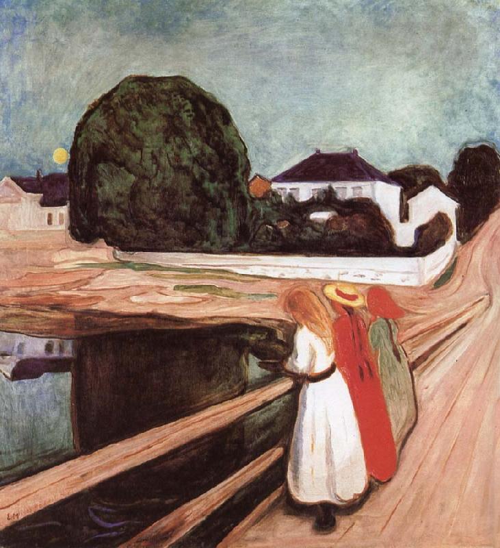 Edvard Munch The Children on the bridge oil painting image